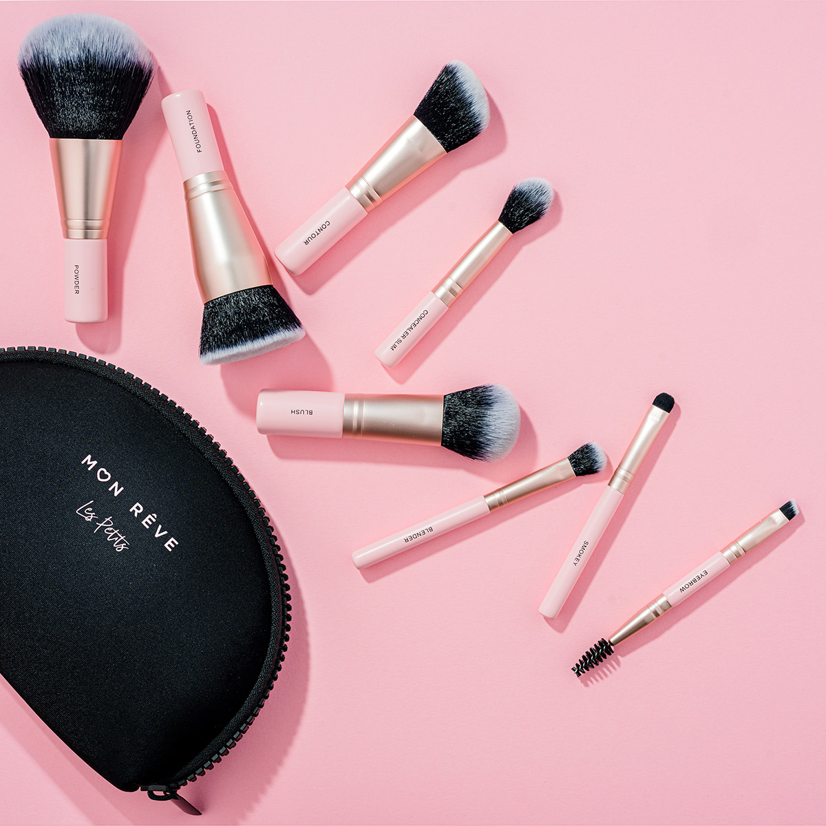 LES PETITS 8 PCS BRUSH SET FACE & EYES